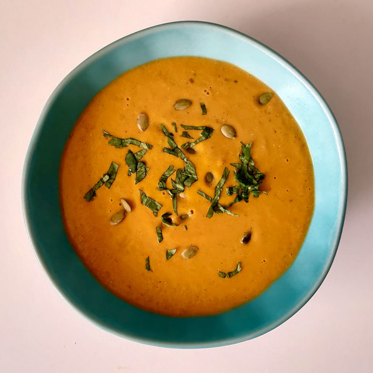 Spiced butternut squash soup