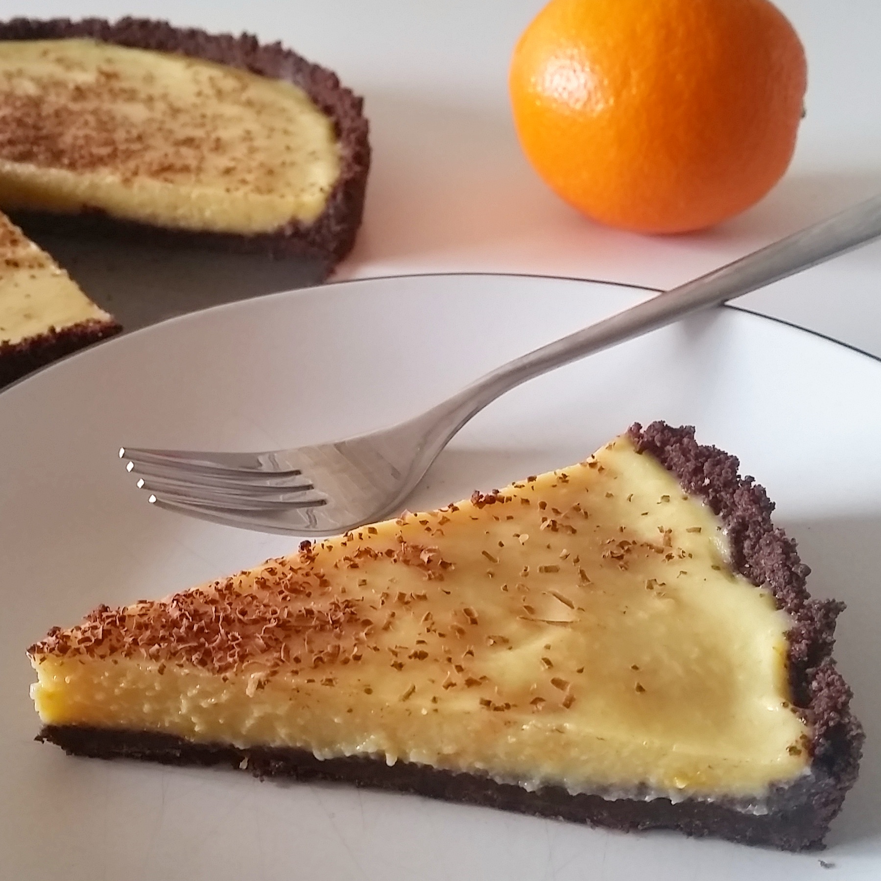 Chocolate Orange Tart (Dairy Free & Vegan)