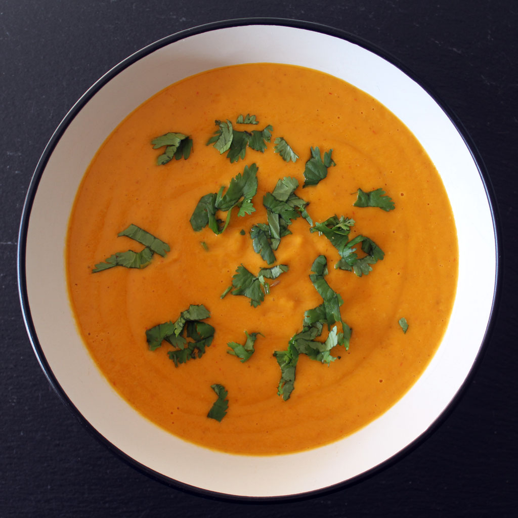 Spiced butternut squash soup