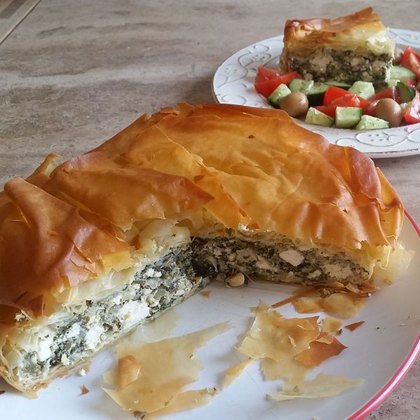 Greek feta cheese & spinach pie