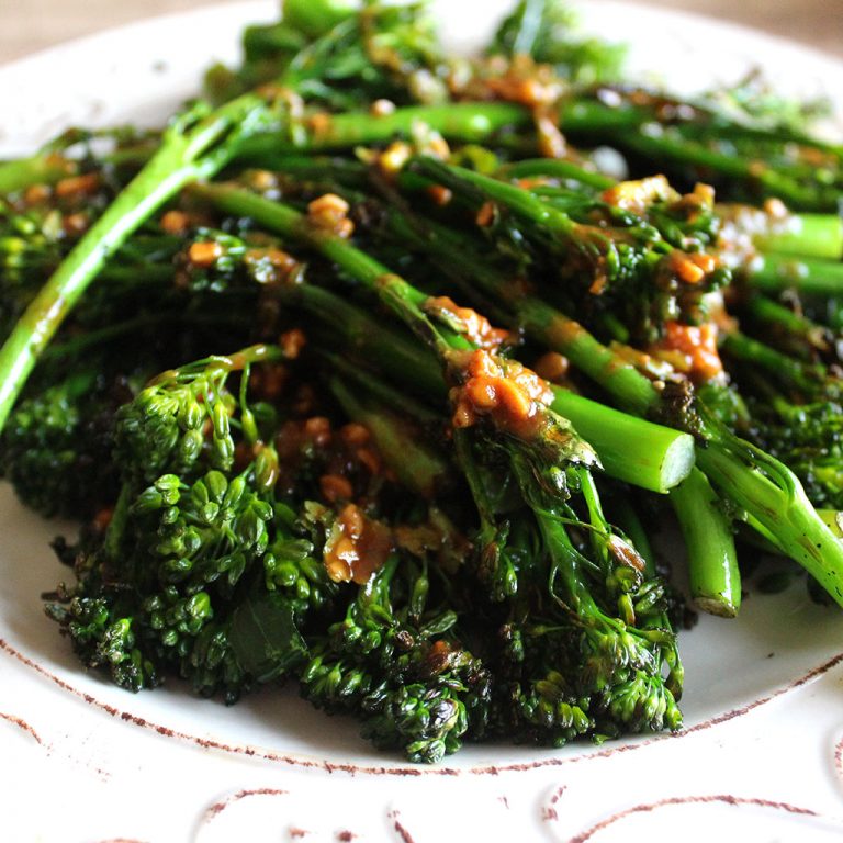 Griddled Broccolini with Peanut Sauce Recipe