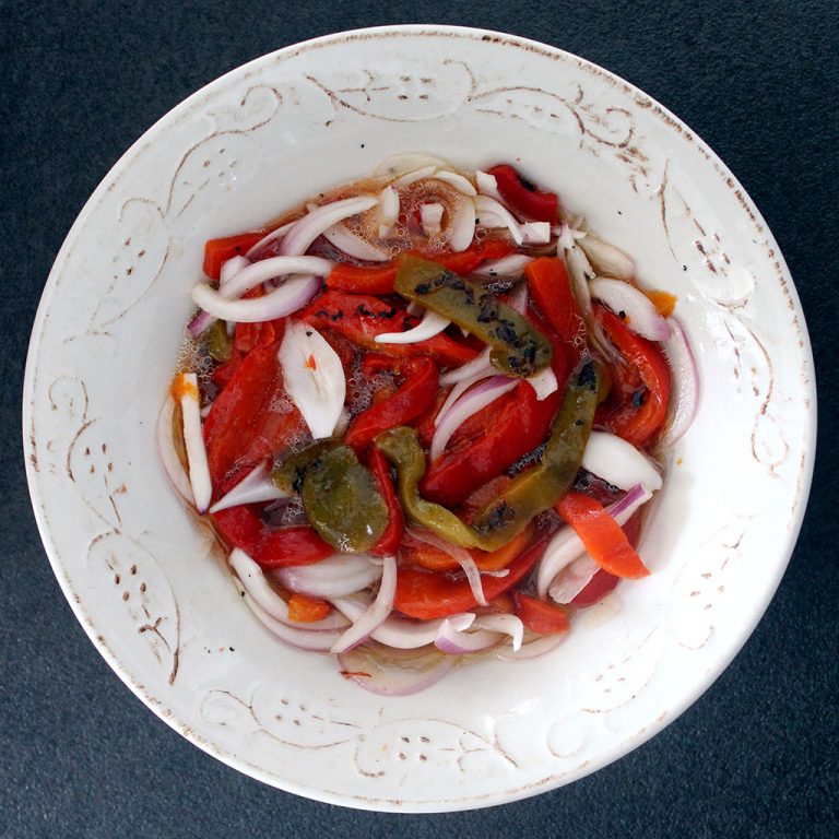 Roast pepper salad
