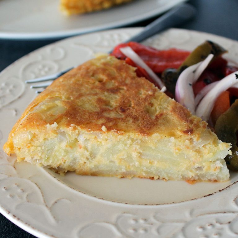 Spanish omelette, vegan