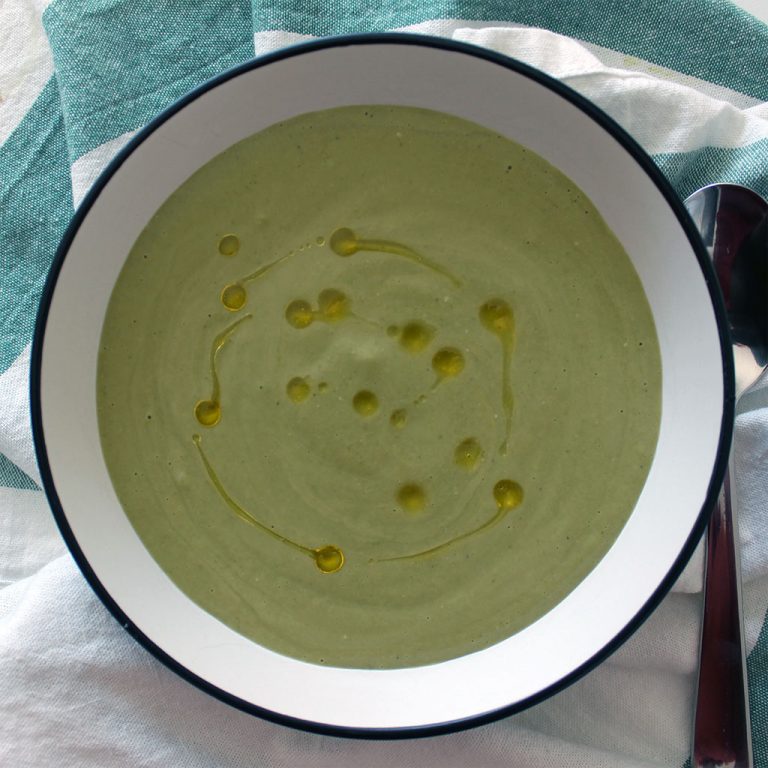 Broccoli and spinach soup