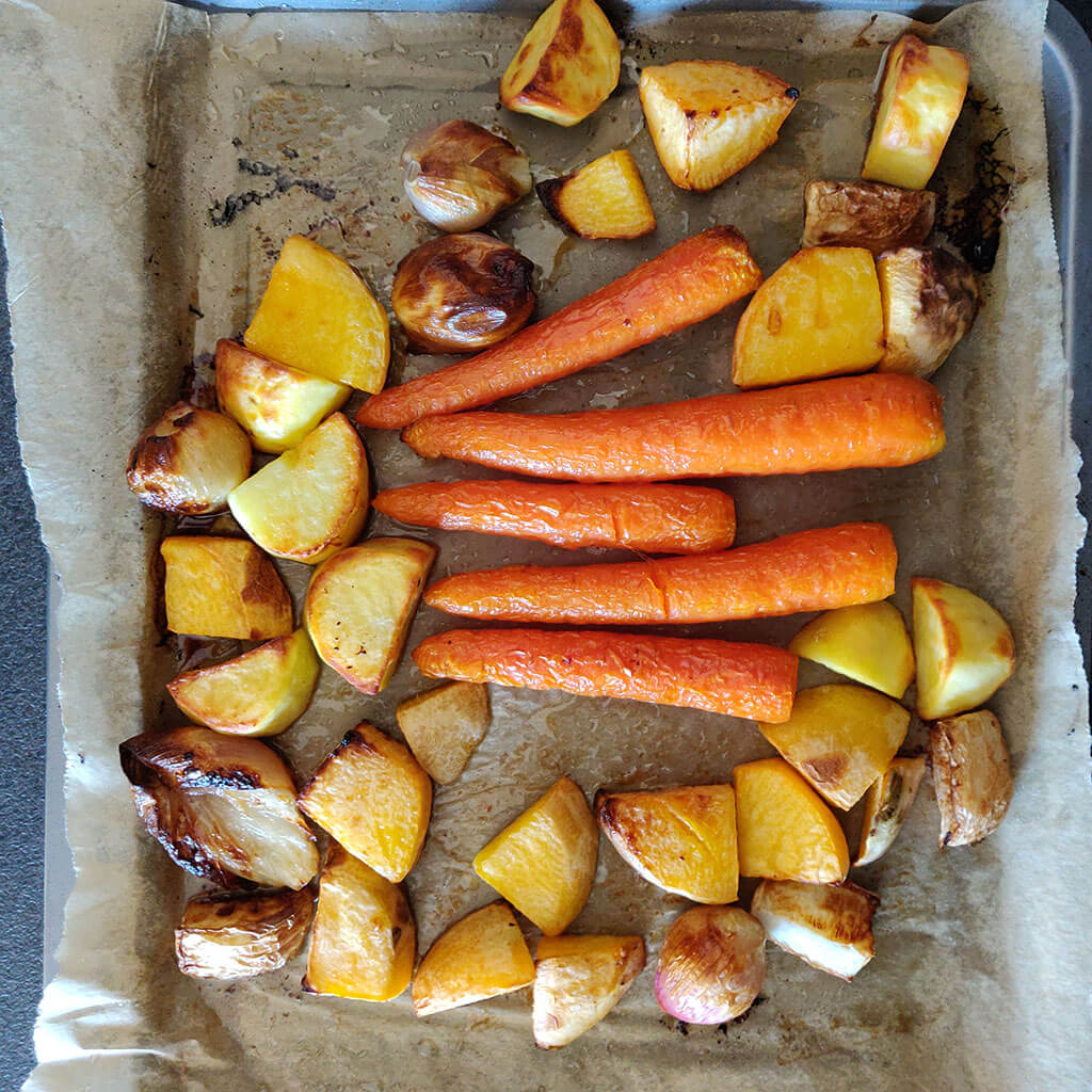 swede carrot soup roasted vegetables